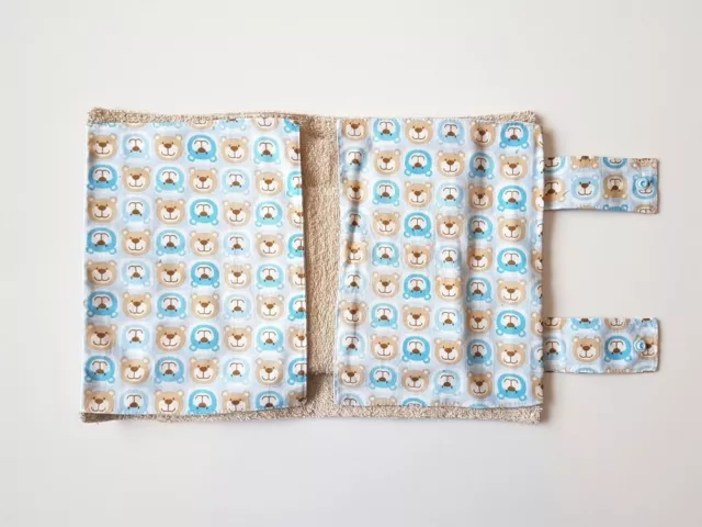 Travel Nappy Diaper Change Mat Wallet Pouch Carrier Bag - Blue Bears 3