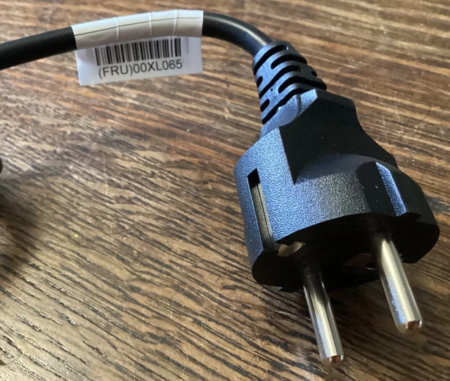 2 PRONG EURO Power Adapter linecord Cable Lenovo (PN) SL60K75080 (FRU