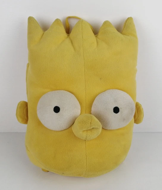Figurine Simpson - Bart Avec Sac à Dos - Années 1990 - Environ 7 Cm - Occasion Vintage