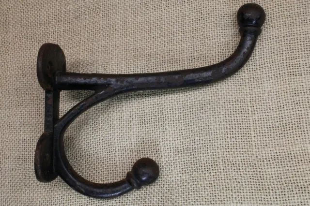 Old Coat Tack Harness Hook 5 1/2” Horse Barn Find Vintage Rustic Cast Iron 1880s
