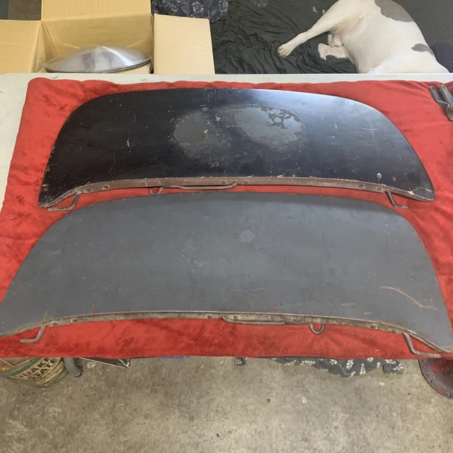 1949 1950 1951 Mercury Lincoln Steel Fender Skirts Wheel Cover Trim Accessory