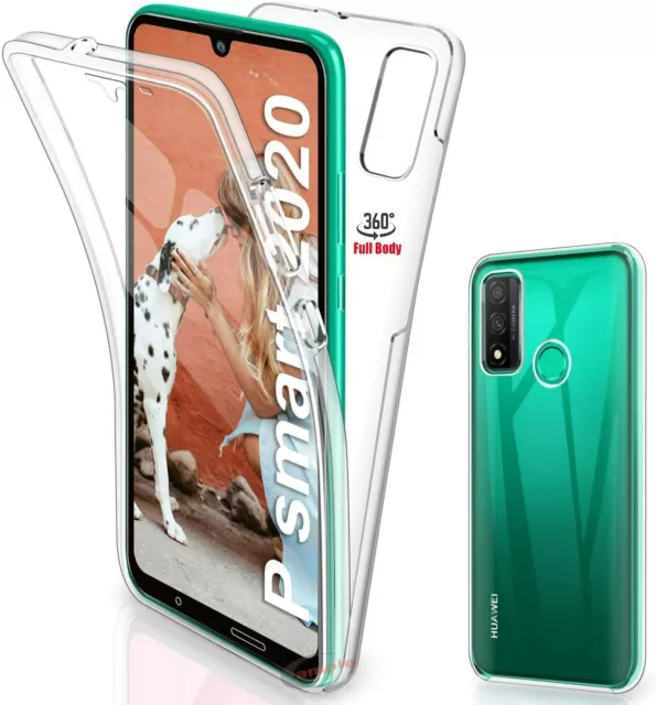 360 Case For Huawei P Smart 2019/2020 Clear Shockproof Silicone Hard Phone Cover