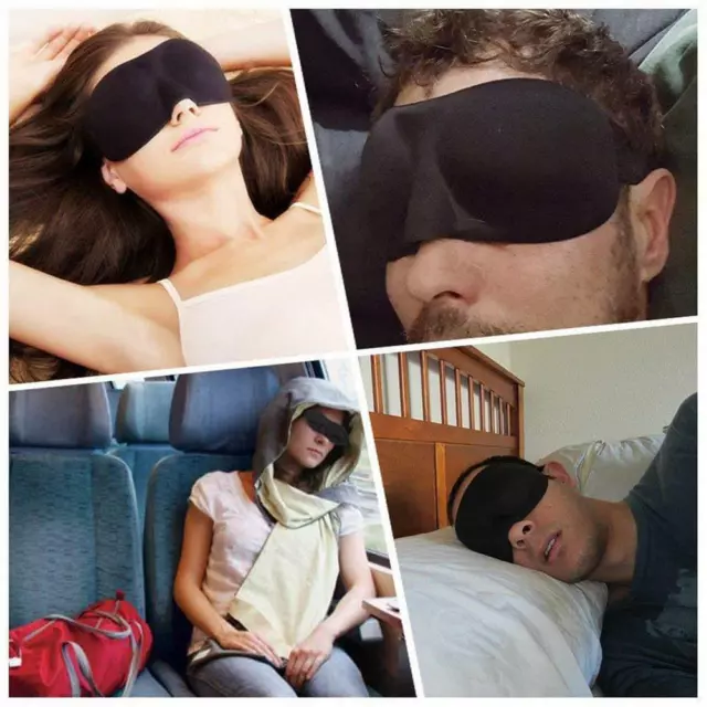 Men Women 3D Sleep Mask Portable Soft Eye Patch Accessories Travel A3.