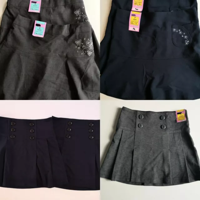 Ex M&S girls school skirts grey or navy age 6, 7, 8, 9 years New