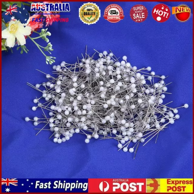 100pcs Round Pearls Head Sewing Needles Stitch Pins Wedding Bride Corsage