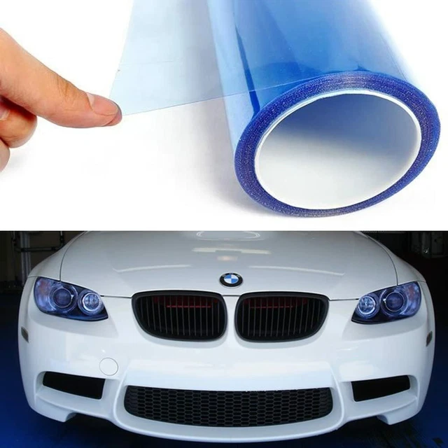 30 cm x 150 cm luci auto blu medio tuning tinta solida involucro vinile