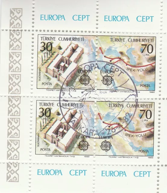 Türkei 11- 1982 - EU Block 21 - 2600/2601 - Gest.