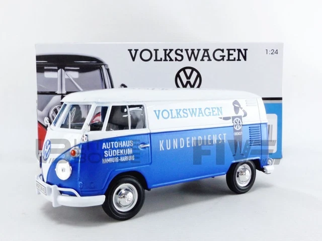 Volkswagen Kombi Type 2 (T1) Bombeiro 1:24 Motormax - 20 anos! Loja on-line de miniaturas colecionáveis