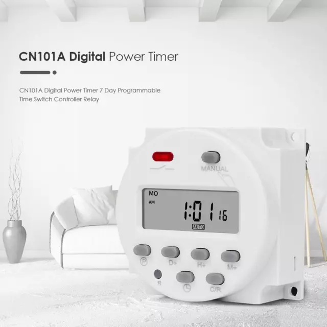 CN101A Timer digitale relè controller interruttore orario programmabile 7 giorni (110 V)