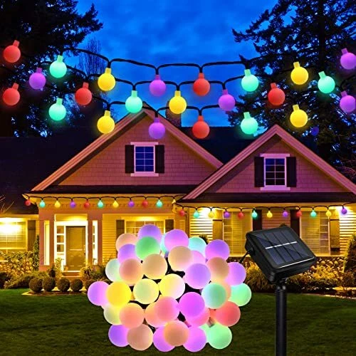 Guirlande Lumineuse Solaire pour Extérieur 8 Modes Guirlandes Lumineuses Sola...