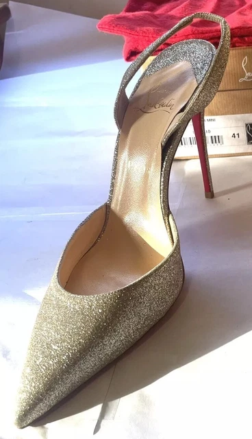 CHRISTIAN LOUBOUTIN EVER 100 Glitter Mini, Size 41 / 11 $690.00 