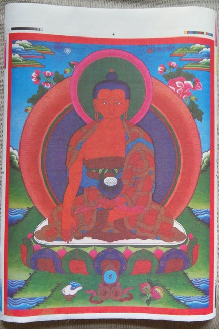 Thangka-bild bouddha Buddha Sakyamuni Tathaga Tibet, Buddhismus, Dharma