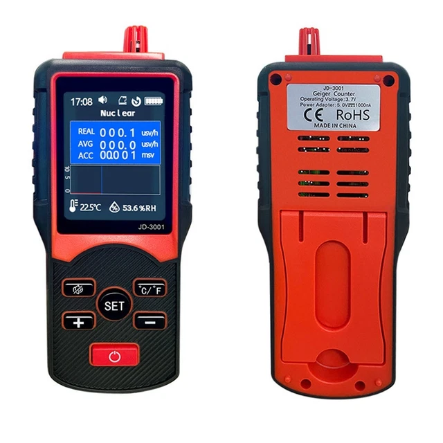 GeigerCounter Nuclear Radiation Detector Electromagnetic Radiation Detector 2in1