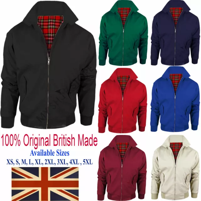 Harrington Jacket Mens Classic Retro Scooter 1970'S Vintage Bomber Mod Coat Top