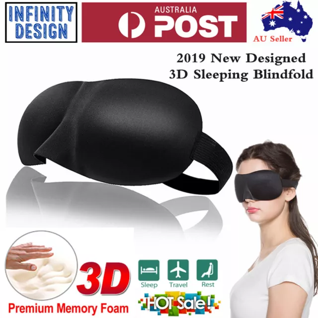 Travel Sleep Eye Mask Soft 3D Memory Foam Padded Shade Cover Sleeping Blindfold