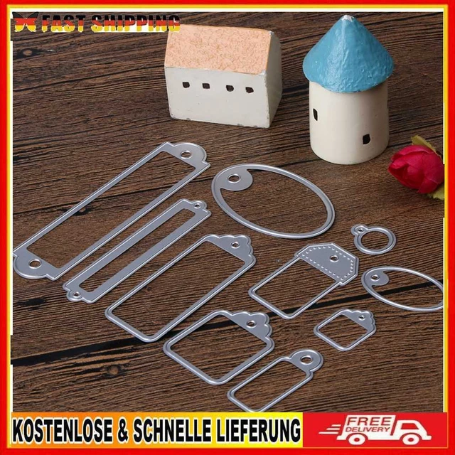 10pcs Scrapbook Card Stencil Exquisite DIY Cutting Dies for Greeting Card Making