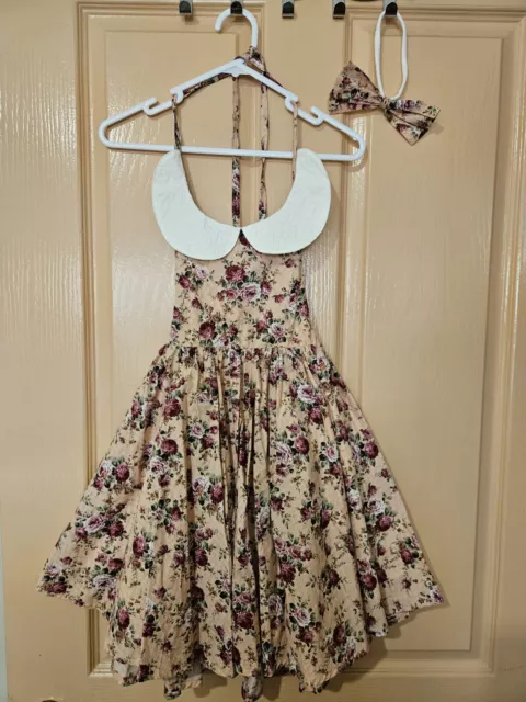 Blush Kids Girls Floral Dress La Sienna Style Print Size 6 BNWT