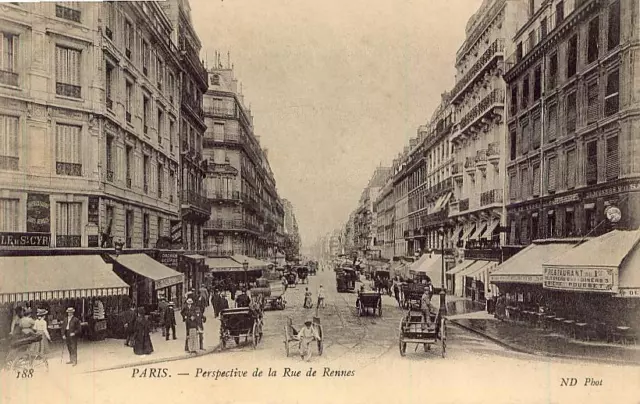 PARIS Perspective de la Rue de Rennes