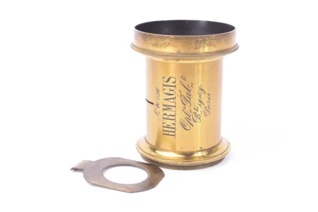 Vintage Lens IN Brass Hermagis Apl N°5 Bis. #20756. 300mm