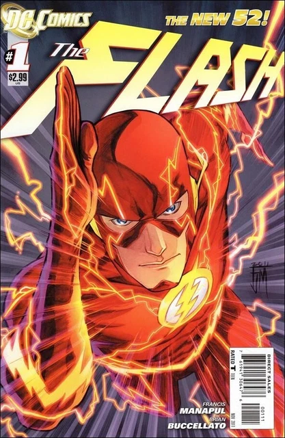 Flash #1 Nov 2011 1St Print Francis Manapul Barry Allen Dc New 52 Comic Book 2