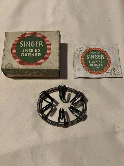 Singer Stocking Darner Attachment No 35776 Original Box And Manual Simanco 1941 Singer Stocking Darner Attachment No 35776 Original Box And Manual Simanco 1941