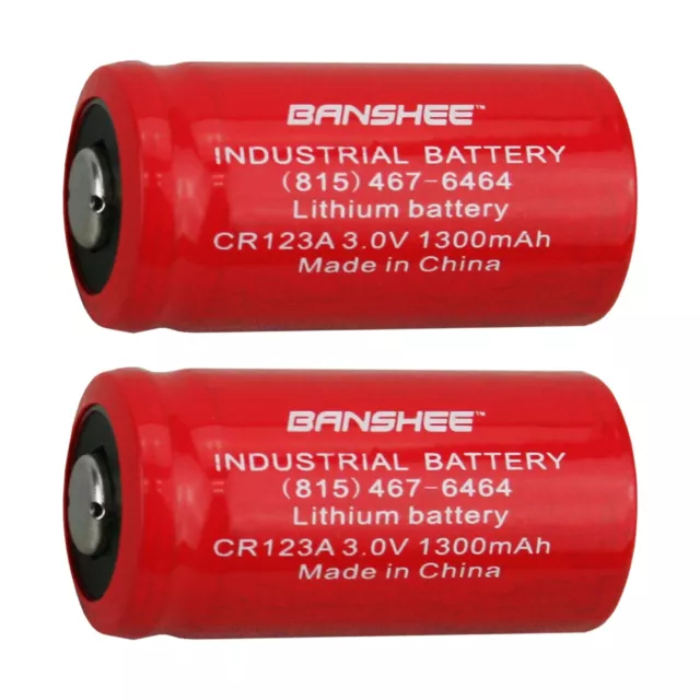 2x CR123 Energizer 3V Lithium Batteries (CR123A, DL123, 123, EL123, CR17345)