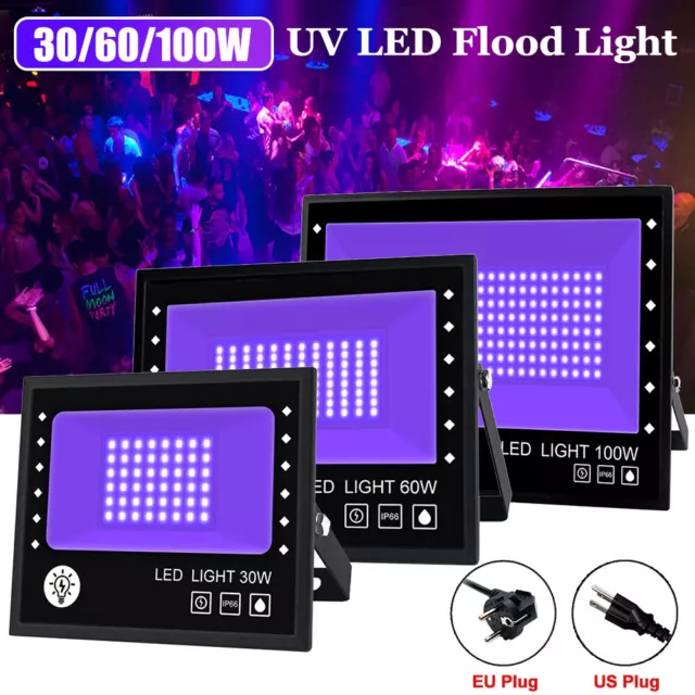 UV-Kleberhärtung 395nm Hochleistungs LED-Flutlichtlampe Partylicht 30W 60W 100W 2