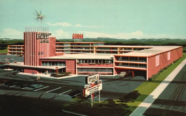 Vintage Postcard Albert Pick Motel Interstate Highway 65 Louisville Kentucky KY