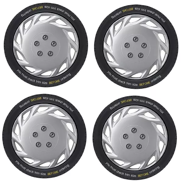 For Ford Fiesta V 16 inch Vegas Silver Wheel Trims (2001-2010)