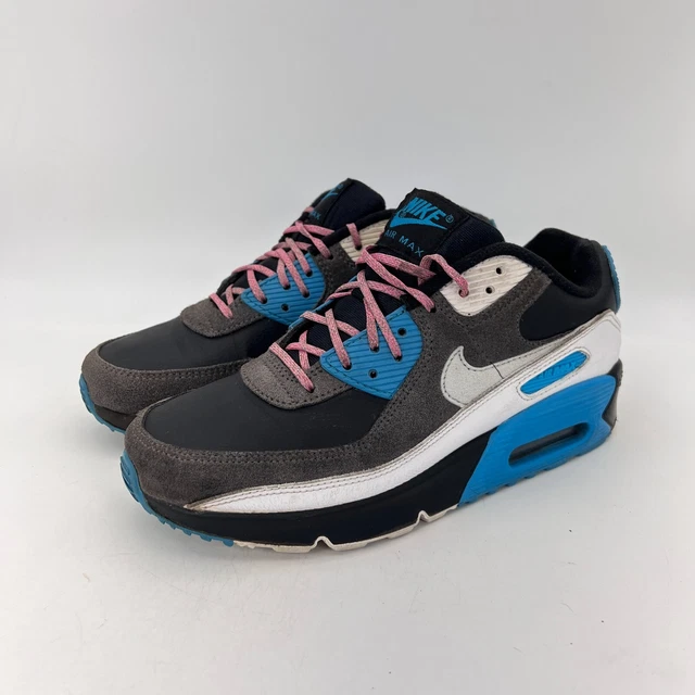 Nike Air Max 90 Ltr  Black Dark Grey Blue Youth Shoes CD6864-005 Size 5.5Y
