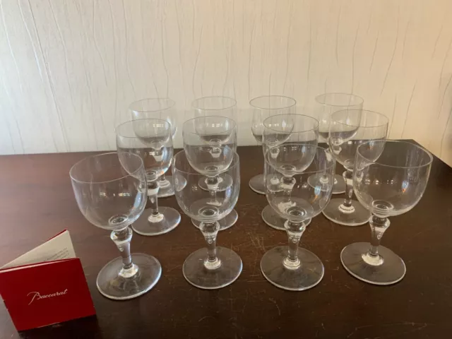 58 verres à vin rouge modèle Normandie en cristal de Baccarat (prix à la pièce)