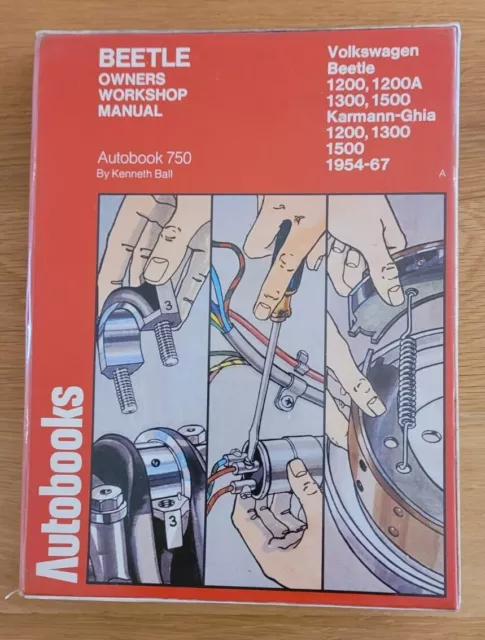 Autobooks Volkswagen Beetle & Karmann Ghia Owners Workshop Manual 1954-67