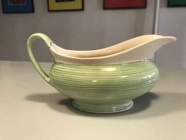 Solian Ware Soho Pottery Cobridge England ~ Art Deco Gravy Boat