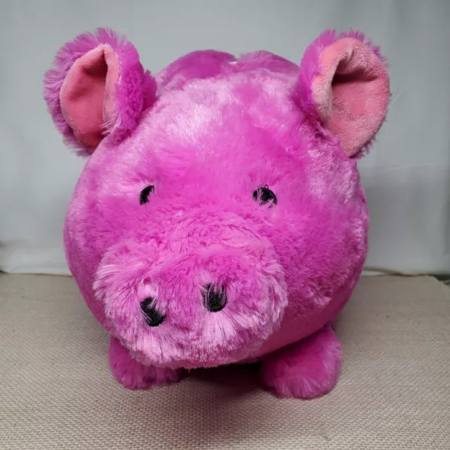 FAB NY Jumbo PLUSH Pink Pig PIGGY COIN BANK Fill Me Animal