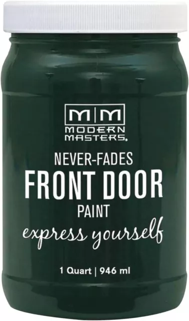 Pintura exitosa de puerta delantera esmalte a base de agua Modern Masters 1 qt 275279