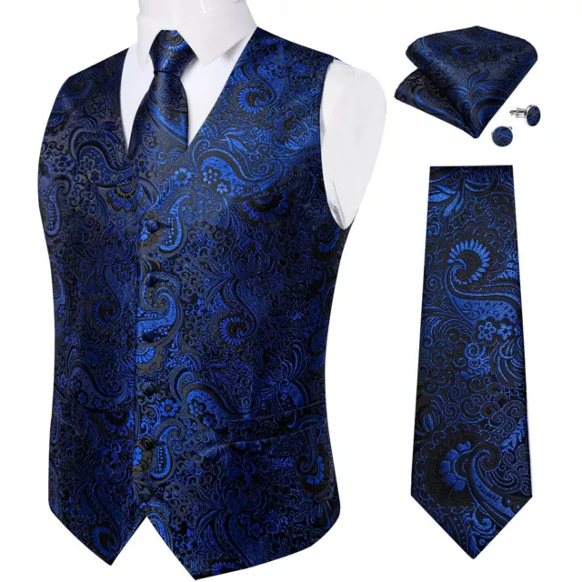 Completo da uomo gilet 3 pezzi cravatta Set abito elegante