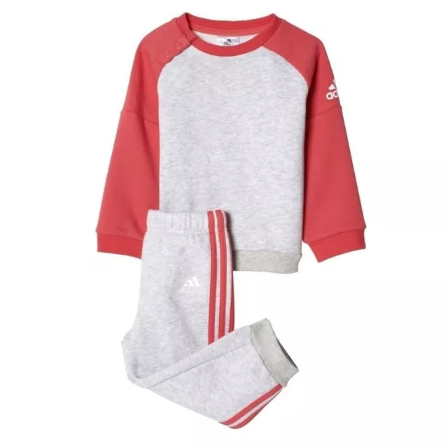 Adidas Baby Infant Kids Girls Toddler Tracksuit Set Play Gym Cotton/Poly Bp5290