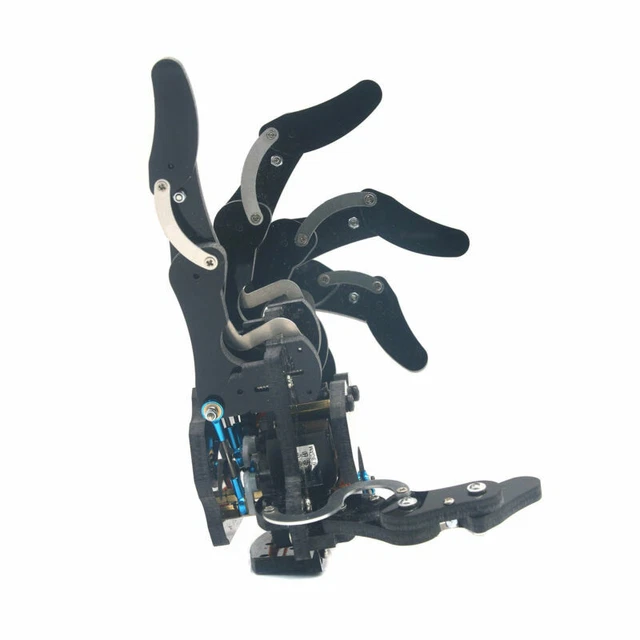 Robot Mechanical Claw Clamper Gripper Left Hand Arm with Servos DIY Assembled Robot Mechanical Claw Clamper Gripper Left Hand Arm with Servos DIY Assembled