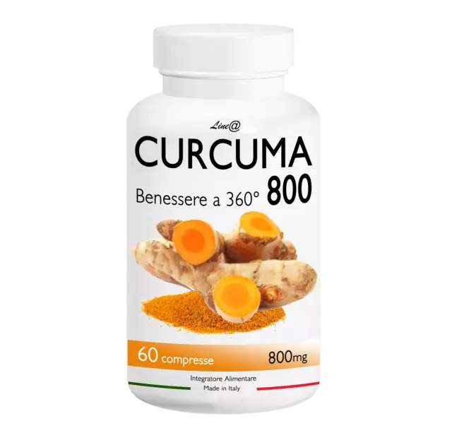 Curcuma 800 Line @ 60CPR X Un Bien-être À 360° Santé Du Foie Perdre Poids