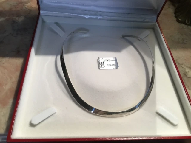 COLLIER EN ARGENT massif pour femme jean delatour coffret pour