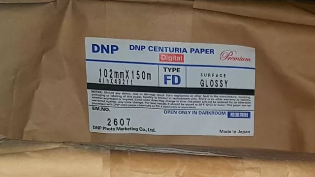 DNP Centuria Papier Premium Numérique 102mm X 150m Photo Pour Minilab - Fd Neuf