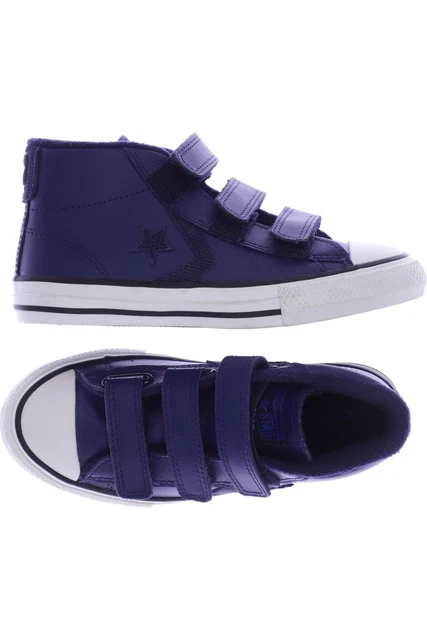 Scarpe bambini Converse ragazzi taglia EU 31 pelle blu #0hqb09a