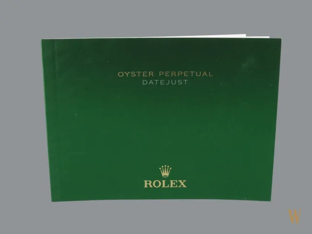 Rolex DateJust Booklet