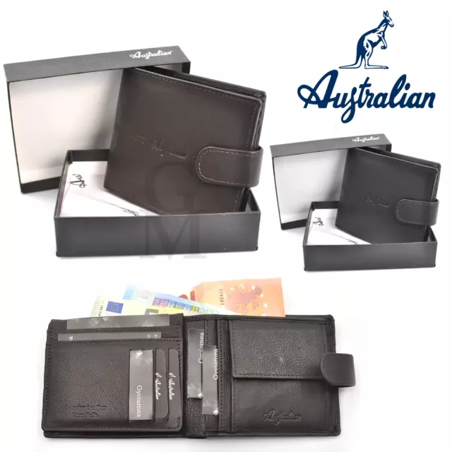 PORTAFOGLIO PORTA CARTE di credito in pelle da uomo verticale slim nero  donna EUR 16,00 - PicClick IT