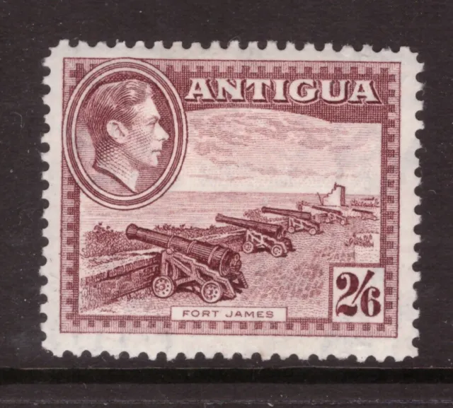 Antigua, King George VI 1938 2/6 shillings Cannons -  Mint hinged