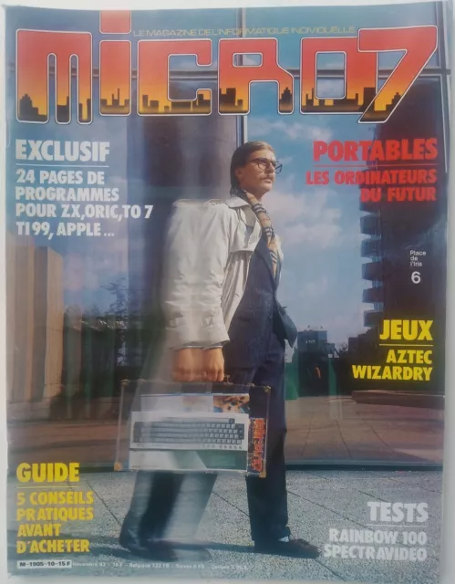 Magazine Micro7 N°10 Novembre 1983 VF Informatique Magazine Micro7 N°10 Novembre 1983 VF Informatique