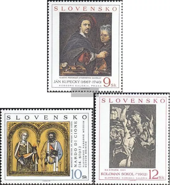 slovaquie 292-294 (complète edition) neuf avec gomme originale 1997 Art