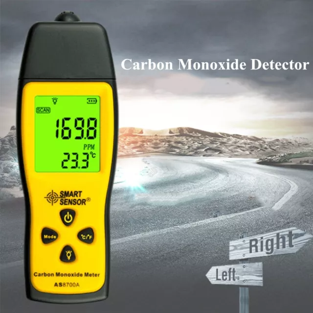 1pcs Handheld Carbon Monoxide Meter Portable CO Gas Leak Detector High Precision