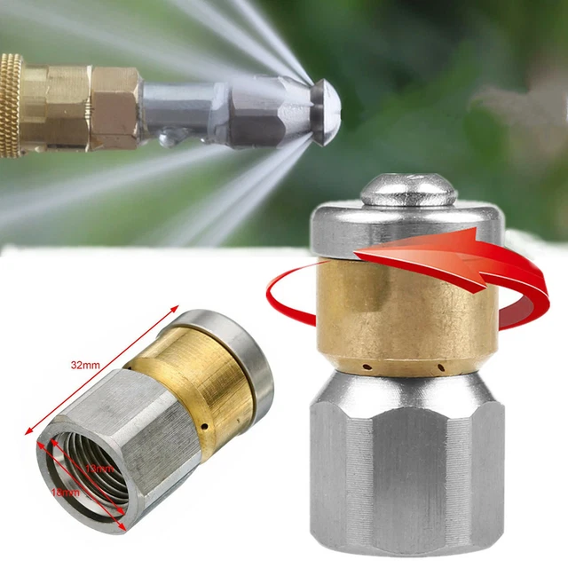 1*-PRESSURE WASHER-DRAIN SEWER Cleaning Pipe Jetter Spray Nozzle-4 Jet