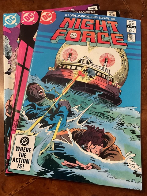 Lot of 3 DC Night Force #3  4  5 bronze age comic books 1982
